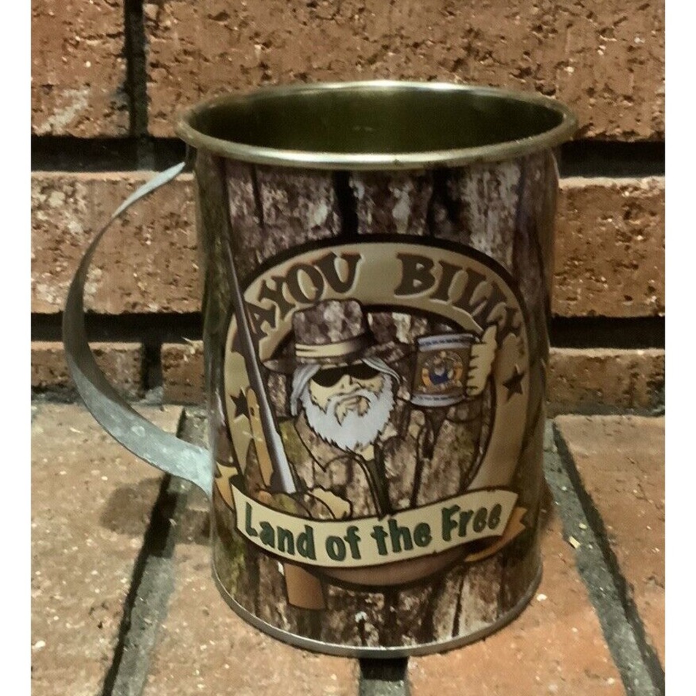 Bayou Billy Land‎ of the Free Tin Metal Drinking Mug